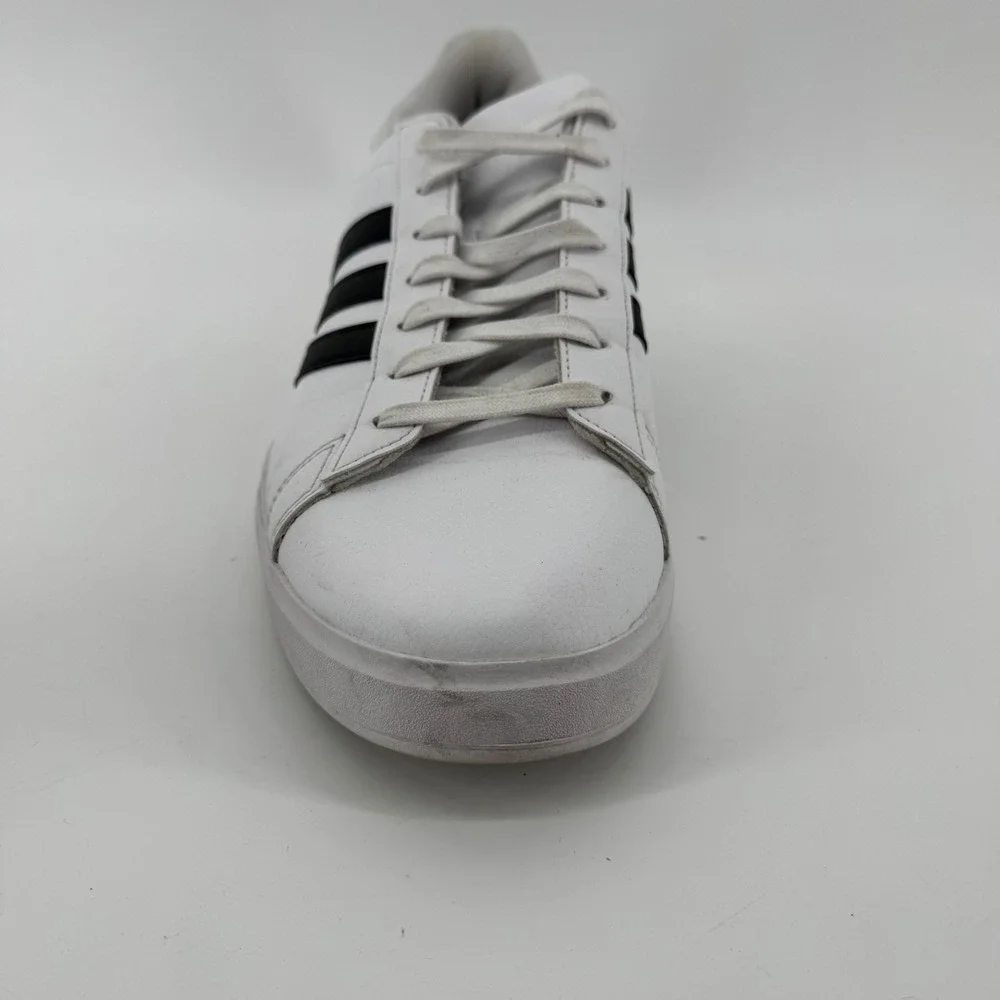 Adidas Grand Court Base‎ 2.0 Mens Shoes White Black GW9195 Size 13